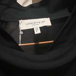 Lafayette 148 Silk Cowl Neck Blouse